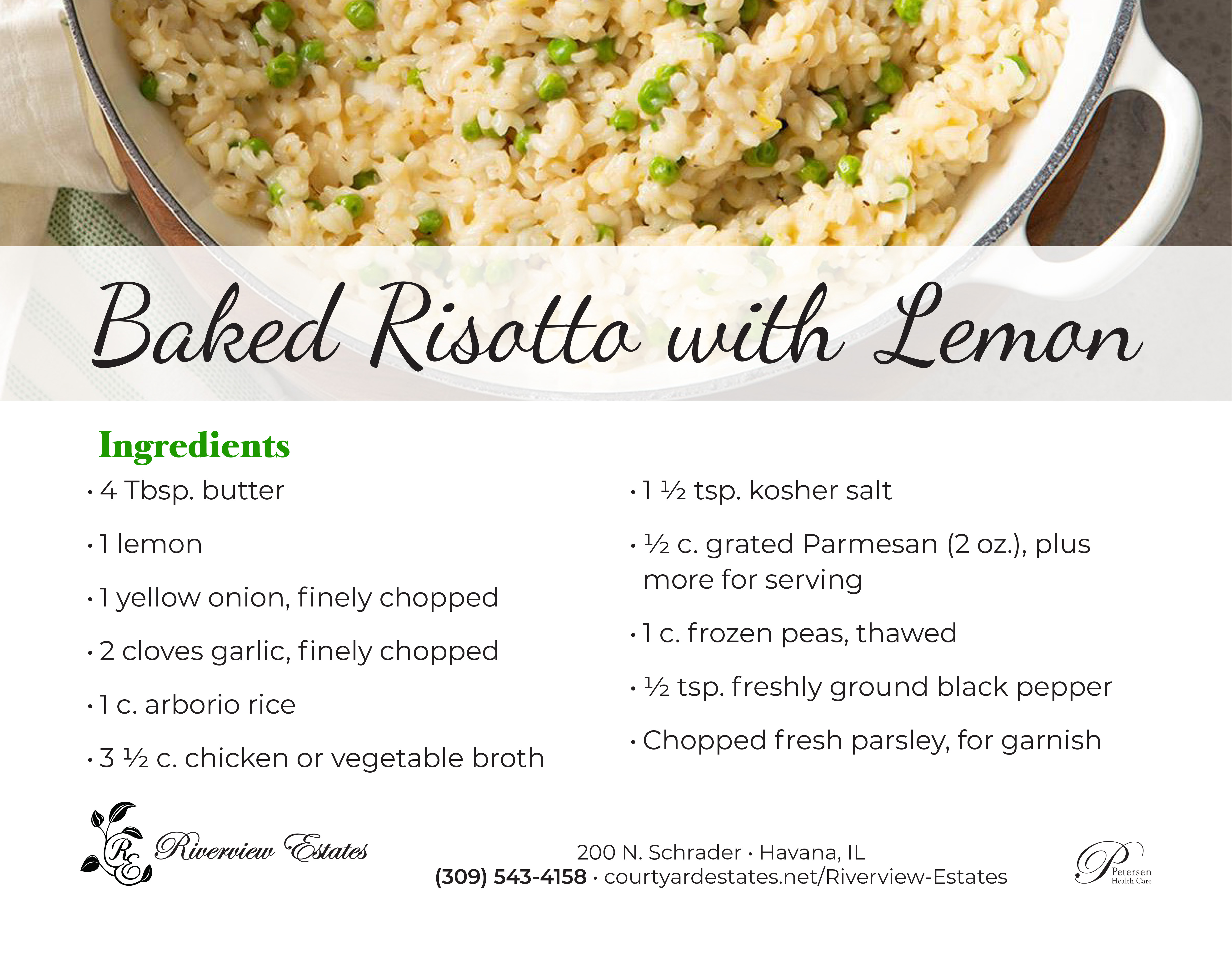 Card Recipe Baked Risotto 23